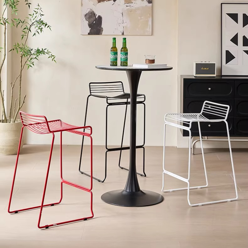 Home Bar Seating - İskandinav Minimalist Bar Taburesi Modern Dış
