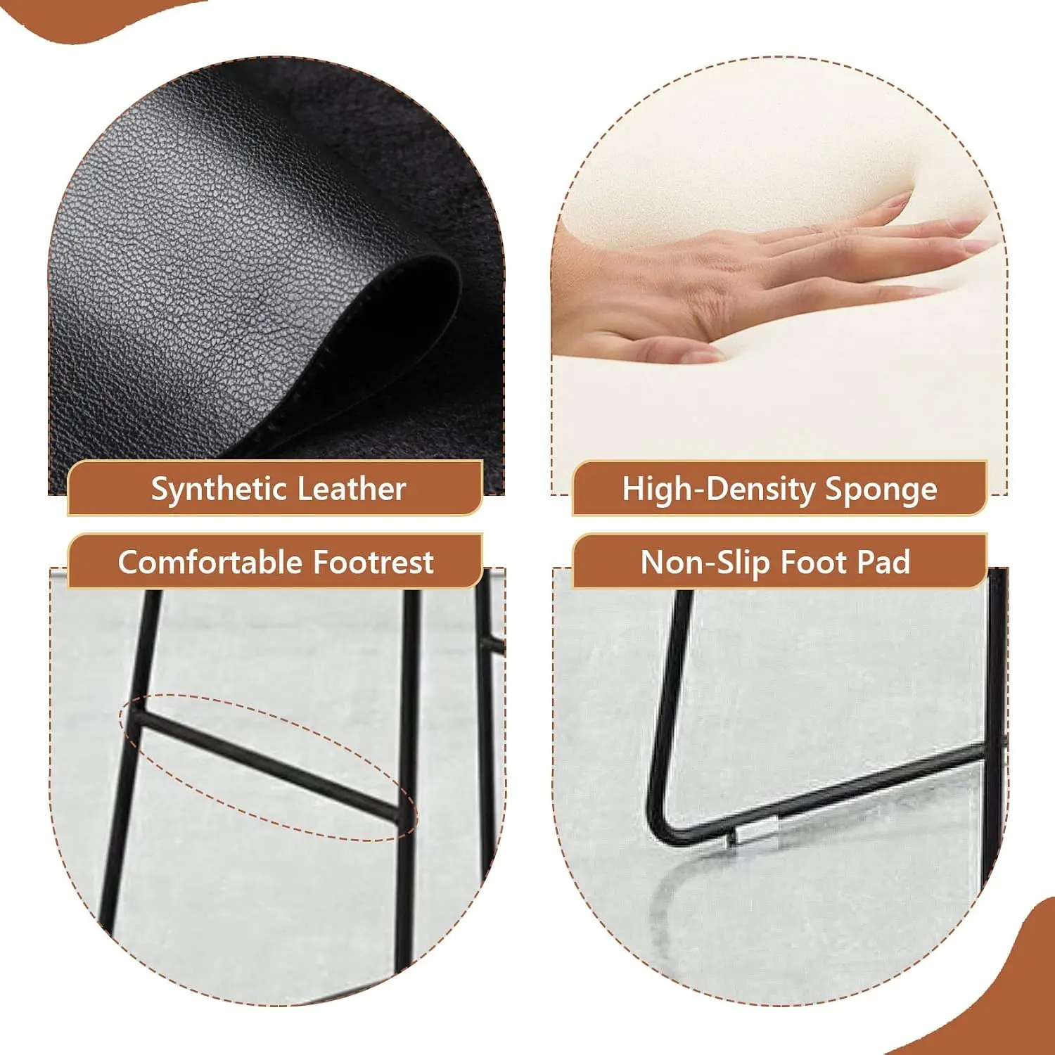 Endüstriyel PU Deri Bar Tabure - Home Bar Stools incelemesi ve fiyatı